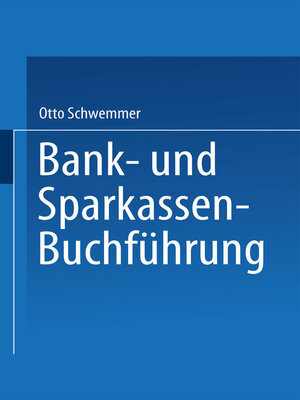 cover image of Bank- und Sparkassen-Buchführung
